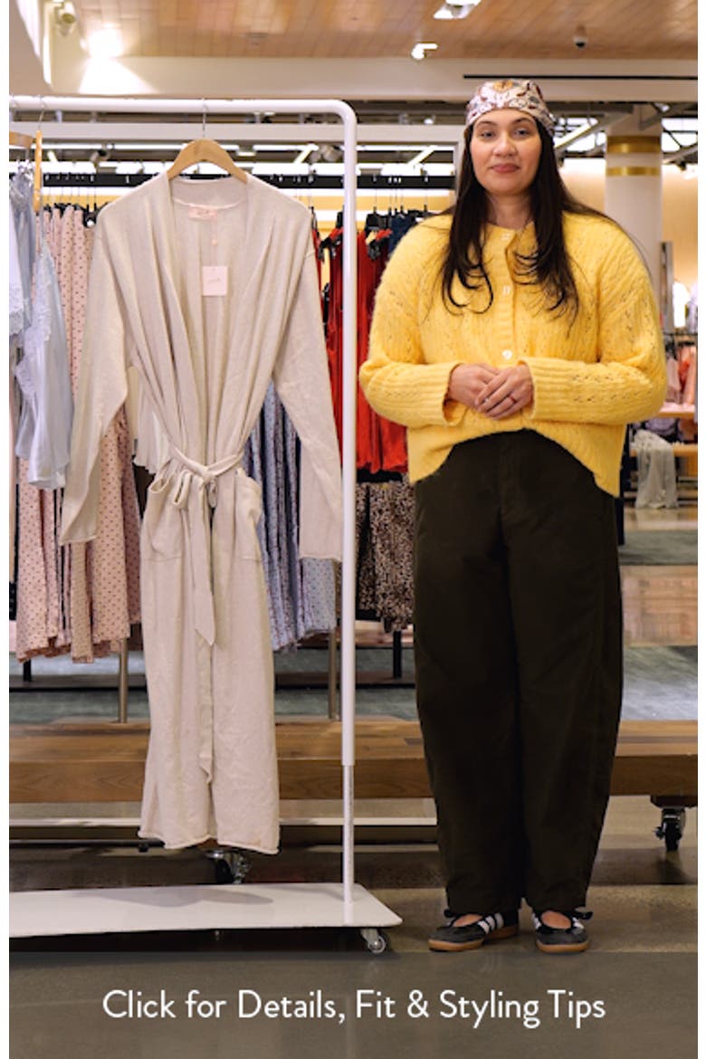Cotton & Cashmere Maxi Robe video
