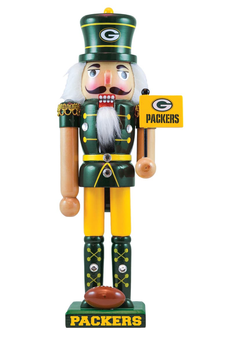 Green Bay Packers Collectible Nutcracker, Main, color, Multicolor