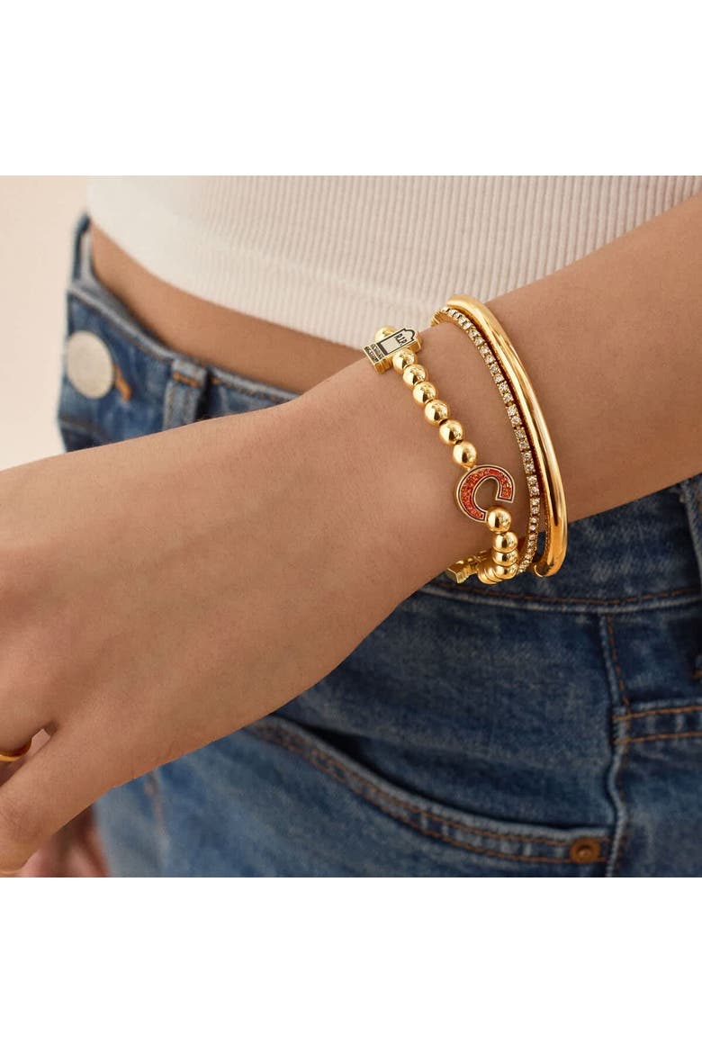 Clemson Tigers Mixed Icon Pisa Bracelet, Alternate, color, Gold