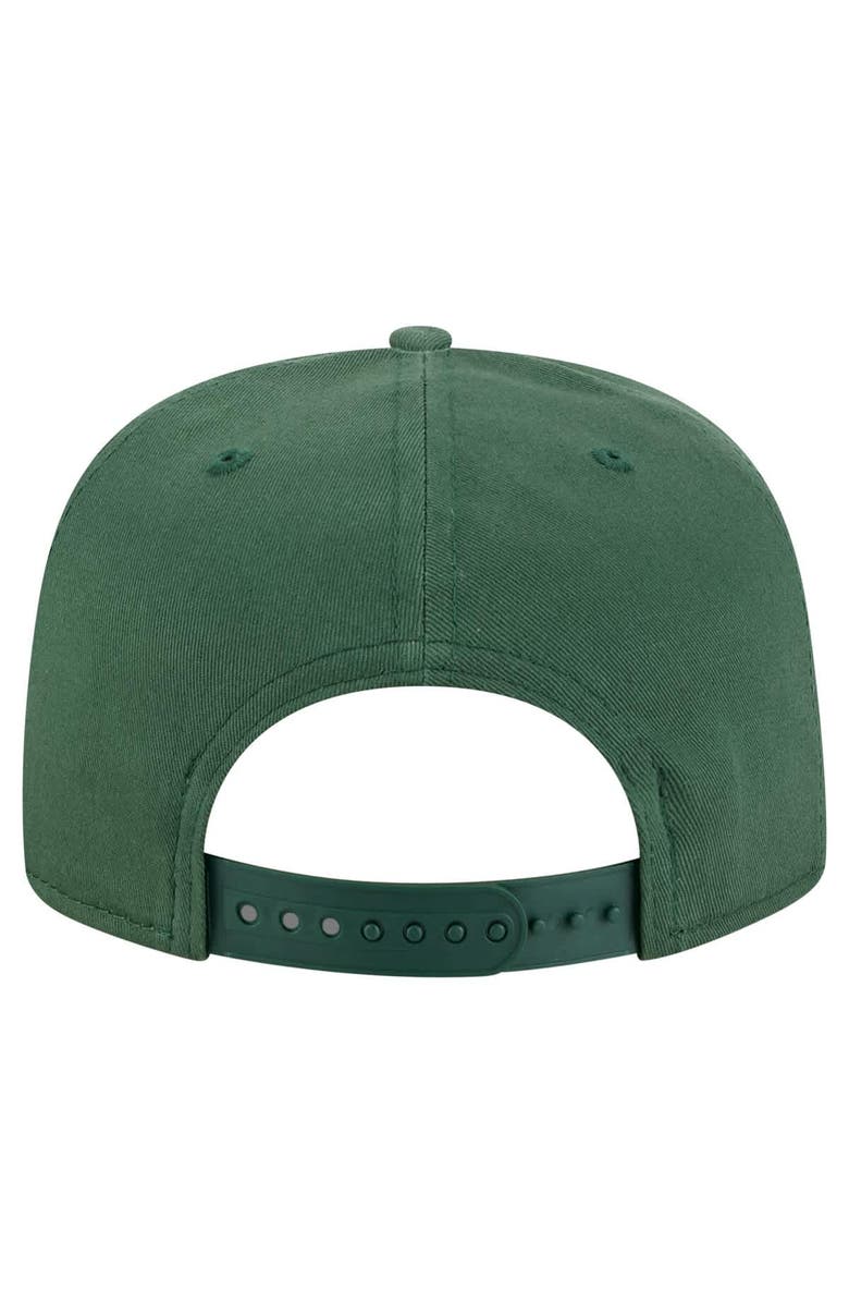 New Era Men's New Era Hunter Green Milwaukee Bucks Team Text Golfer Snapback Hat, Alternate, color, Hunter Green