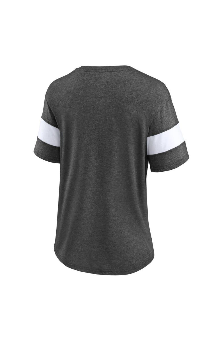 FANATICS Women's Fanatics Branded Heather Charcoal Washington Capitals Special Edition 2.0 Ring The Alarm V-Neck T-Shirt, Alternate, color, Heather Charcoal