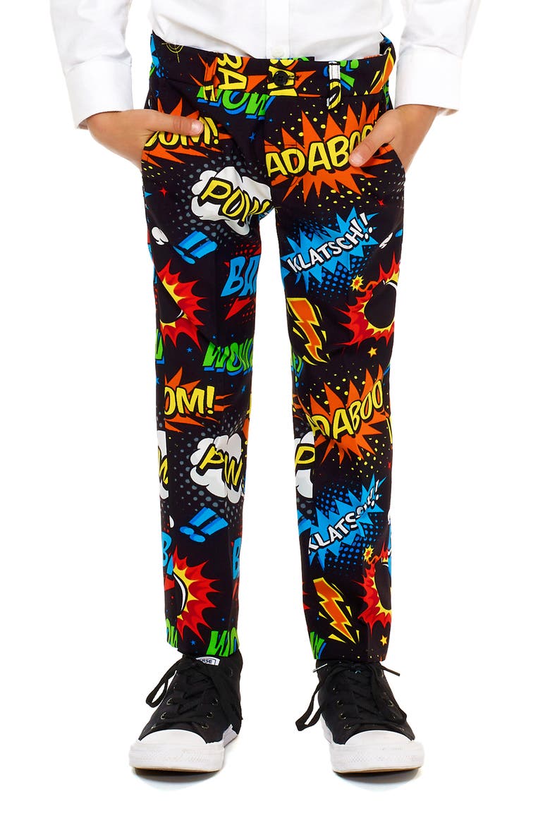 Badaboom Two-Piece Suit with Tie, Alternate, color, MISCELLANEOUS