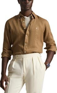 Polo Ralph Lauren Classic Fit Linen Button-Down Shirt