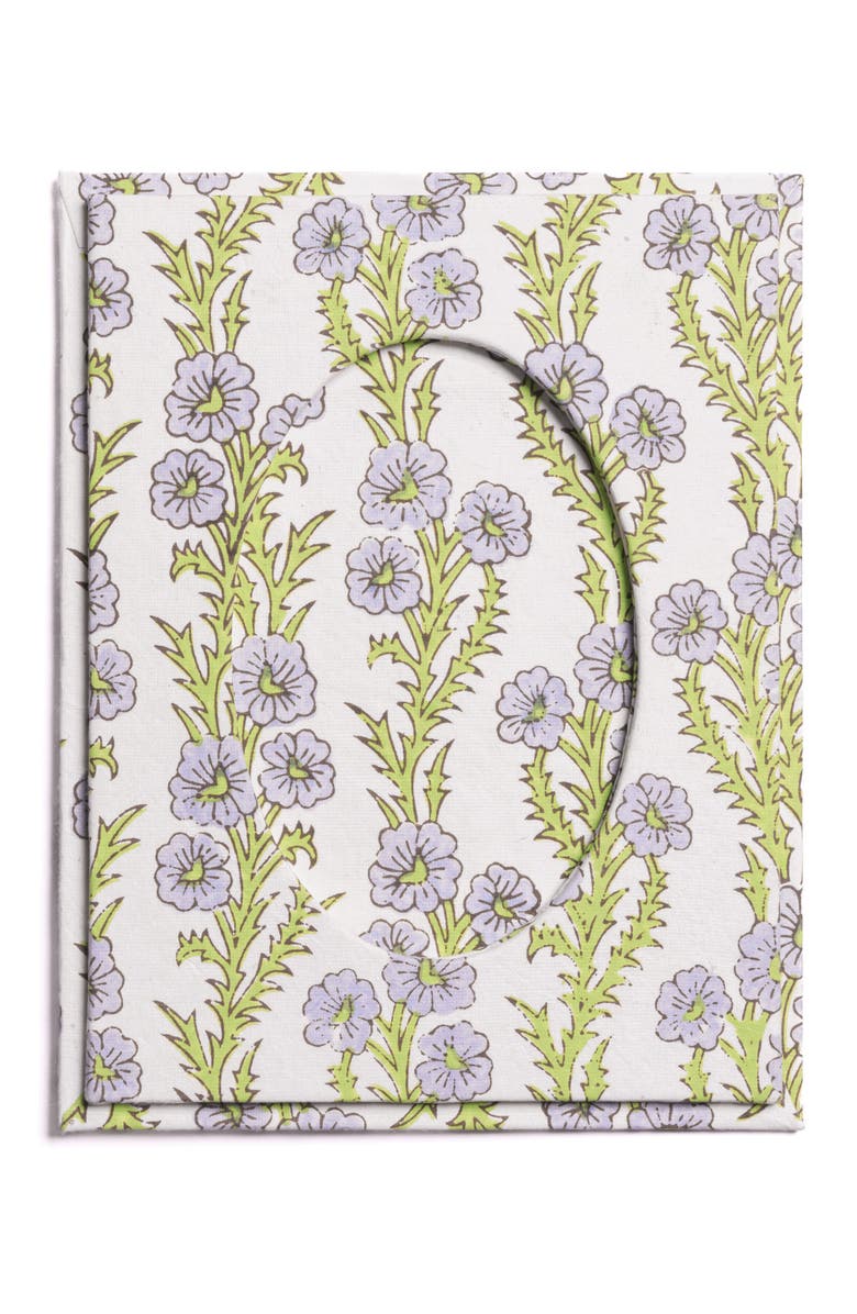 Inner Child Blue Forget-Me-Not Picture Frame with Oval Opening - 4x6, Alternate, color, Blue