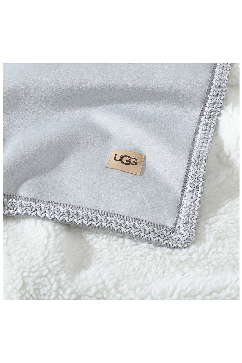 Kirkwood Braid Trim Throw Blanket, Alternate, color, GRAY VIOLET