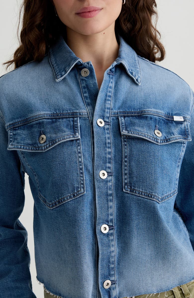 AG Valleta Utility Denim Shirt Jacket, Alternate, color, 