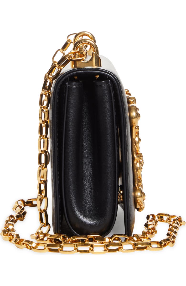 Dolce&Gabbana Logo Leather Crossbody Bag, Alternate, color,