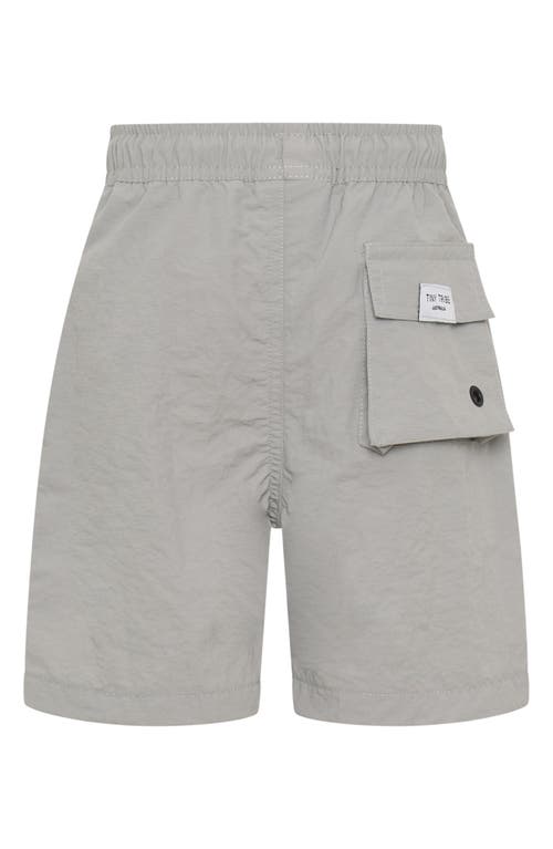Tiny Tribe Kids' Hybrid Cargo Shorts In Gray