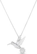Roberto Coin Tiny Treasures Diamond Hummingbird Pendant Necklace
