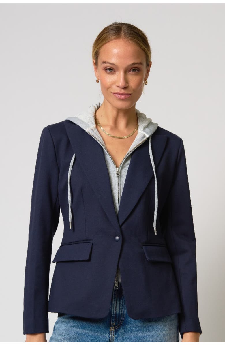 Central Park West Ryder Dickie blazer, Main, color, Navy/ Grey Navy