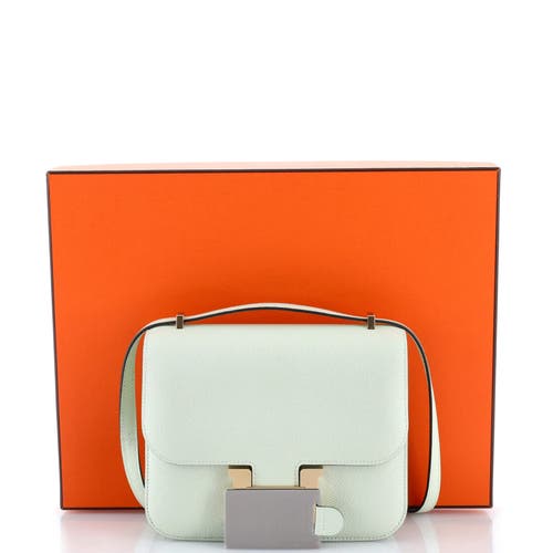 Pre-owned Hermes  Hermes Constance Nm Bag Epsom 18 In Green
