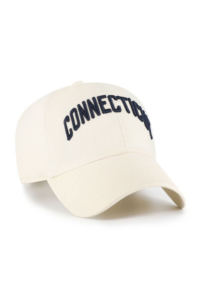 Men's '47 Sand UConn Huskies Vault Clean Up Adjustable Hat, Alternate, color, Sand