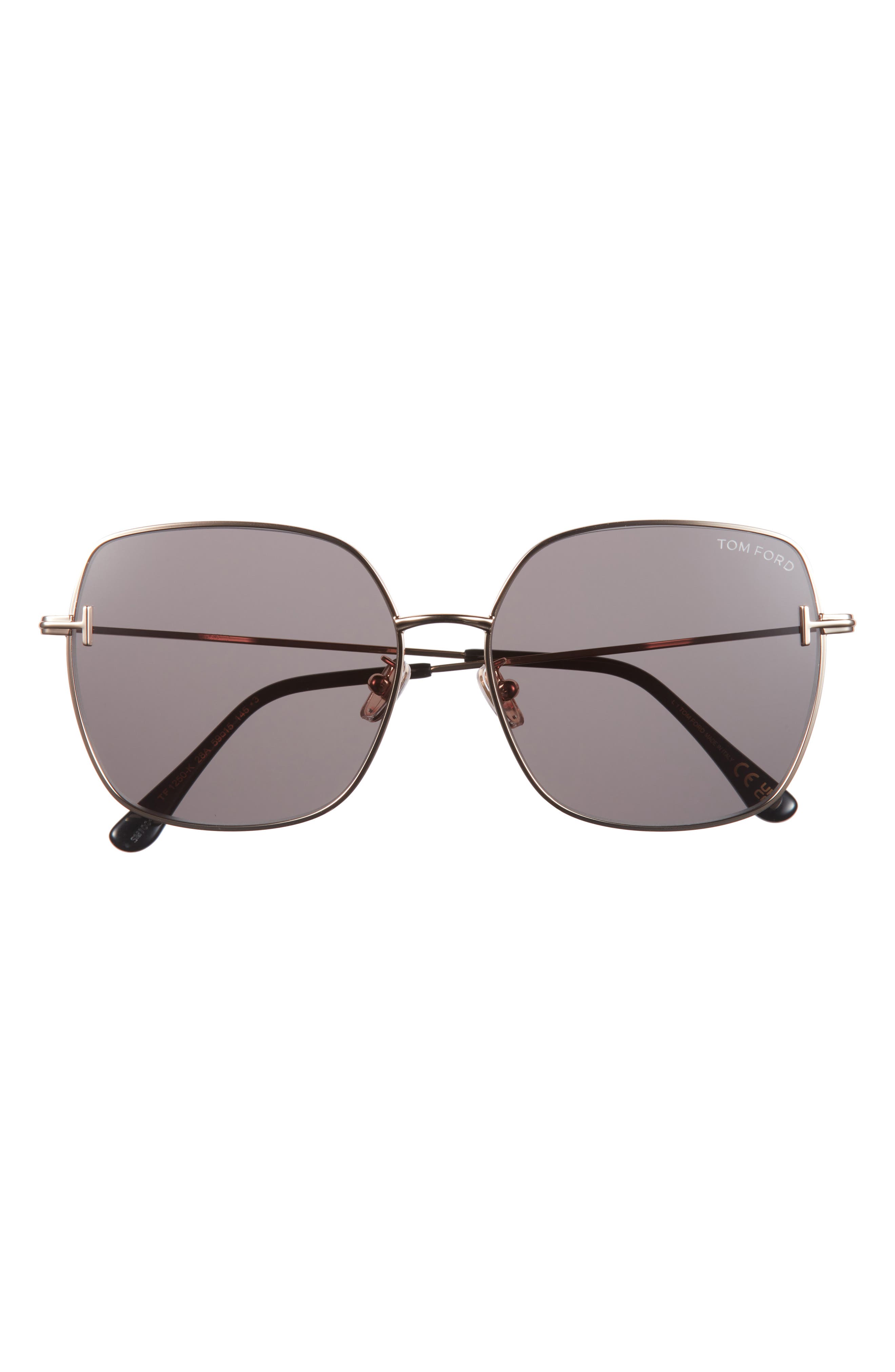 TOM FORD 59mm Square Gradient Sunglasses