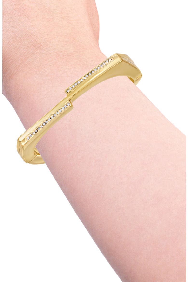 Pavé Hinge Cuff Bracelet, Alternate, color, GOLD