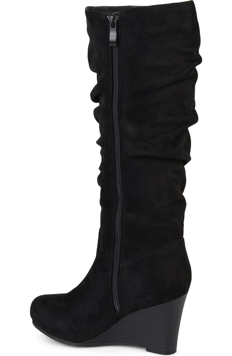Journee Collection Haze Wide Calf Wedge Boot, Alternate, color,