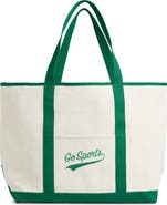 Favorite Daughter Large Go Sports Embroidered Canvas Tote