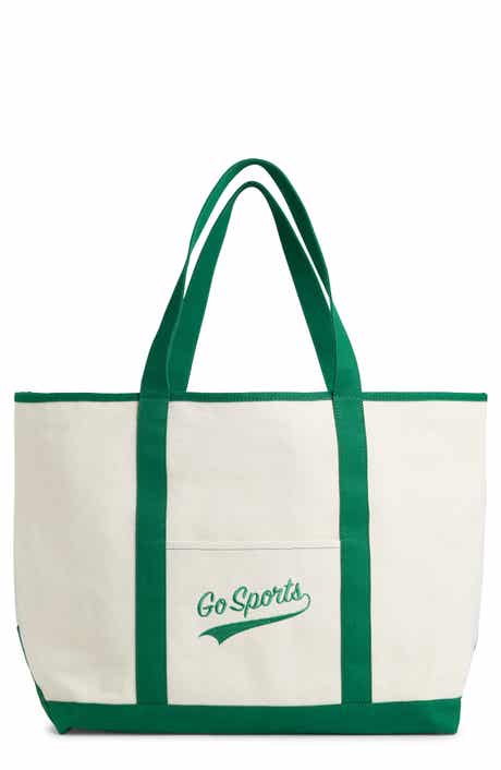 Large Go Sports Embroidered Canvas Tote