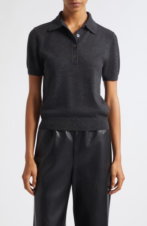 Rue Wool Short Sleeve Polo
