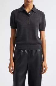 Toccin Rue Wool Short Sleeve Polo