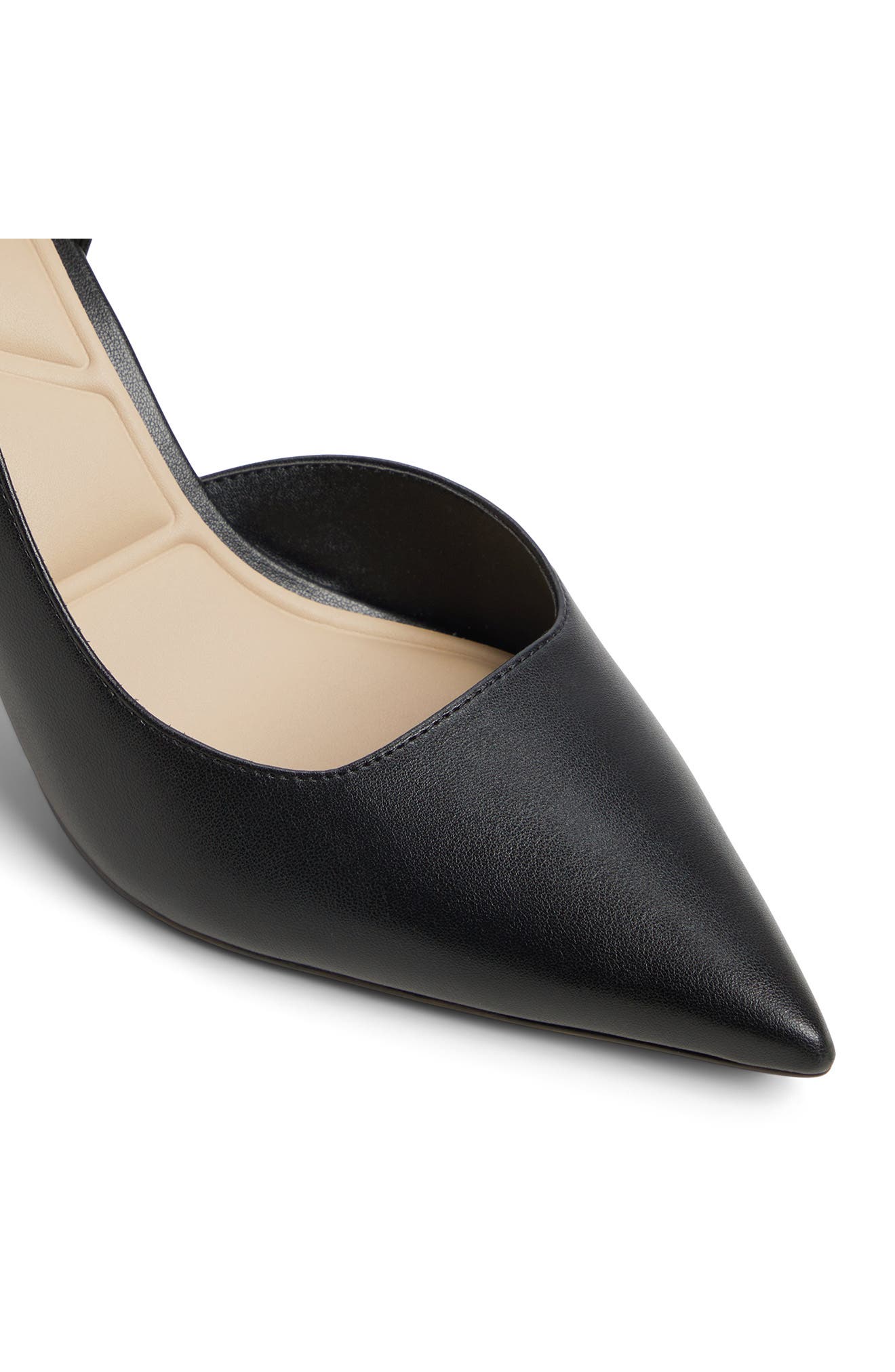 ALDO Livianna Half d'Orsay Pointed Toe Pump, Alternate, color, Black