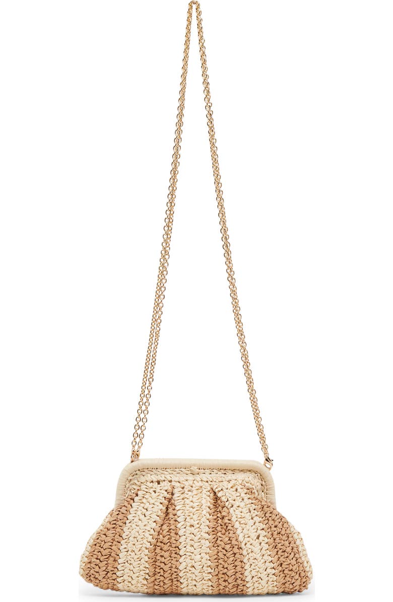 Dolce Vita Hydra Convertible Raffia Clutch, Alternate, color, Natural