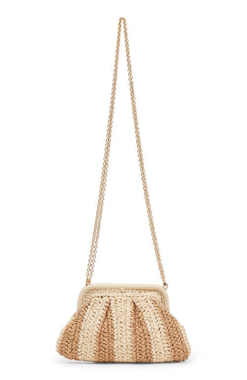 Dolce Vita Hydra Convertible Raffia Clutch In Natural
