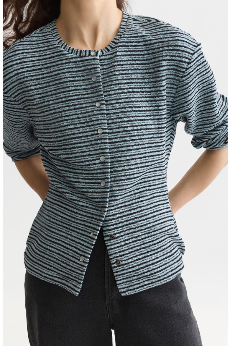Stripe Cardigan, Alternate, color, ARONA STRIPE