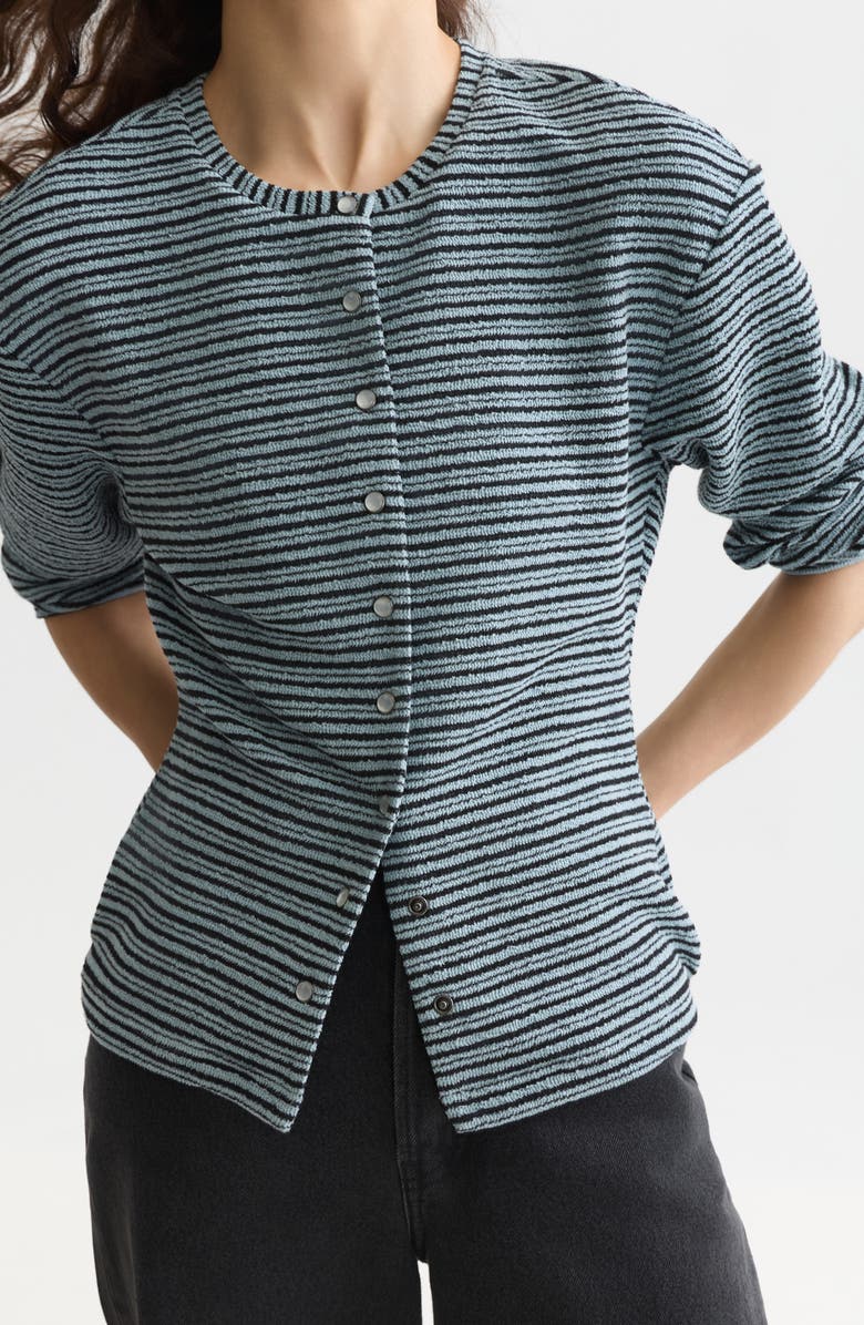 Scotch & Soda Stripe Cardigan, Alternate, color, Arona Stripe