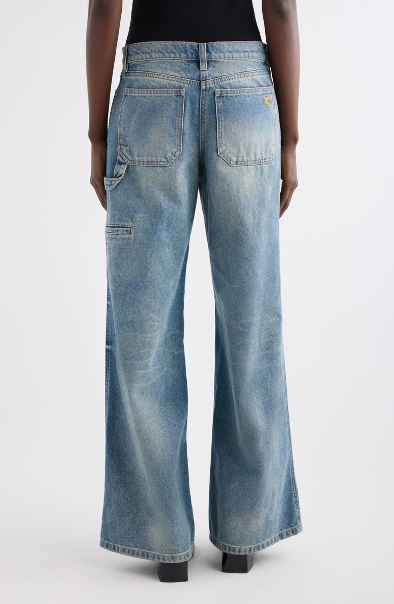 Courrèges Hammer Baggy Jeans, Alternate, color, Vintage Medium Blue