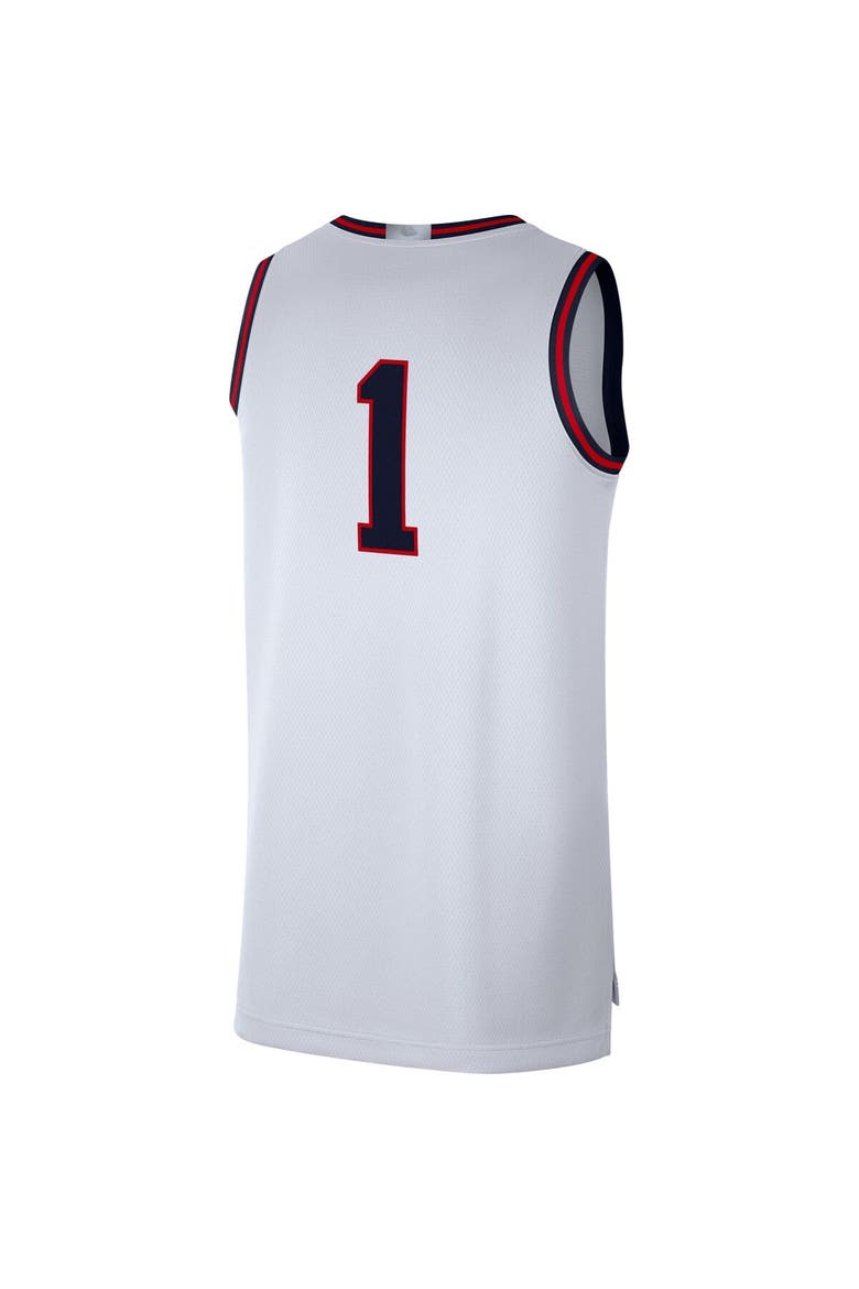 Men's Nike # White Gonzaga Bulldogs Limited Basketball Jersey, Alternate, color, White
