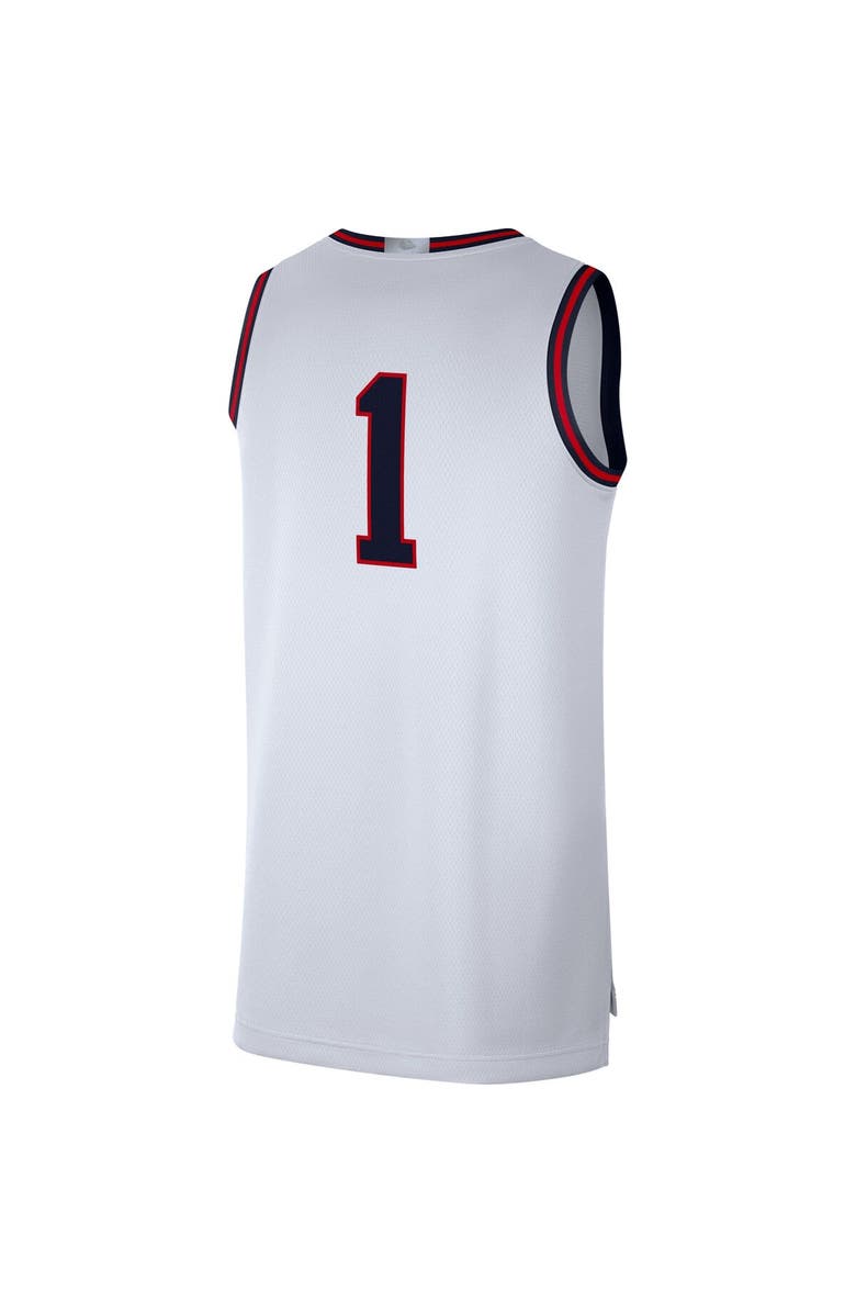 Nike Men's Nike # White Gonzaga Bulldogs Limited Basketball Jersey, Alternate, color, White