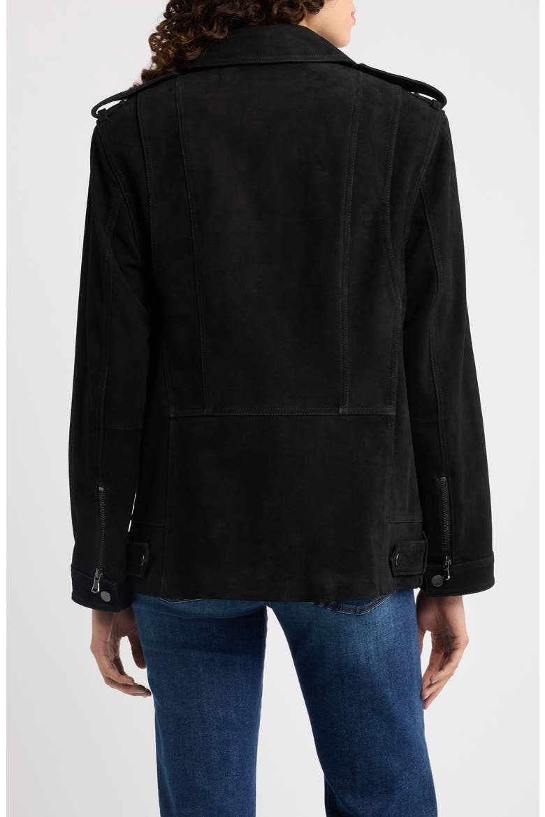 Priscilla Suede Jacket, Alternate, color, BLACK