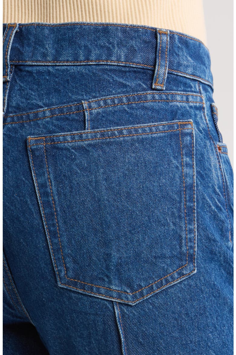 Mia Seamed High Waist Flare Jeans, Alternate, color, CLEARY PINTUCK