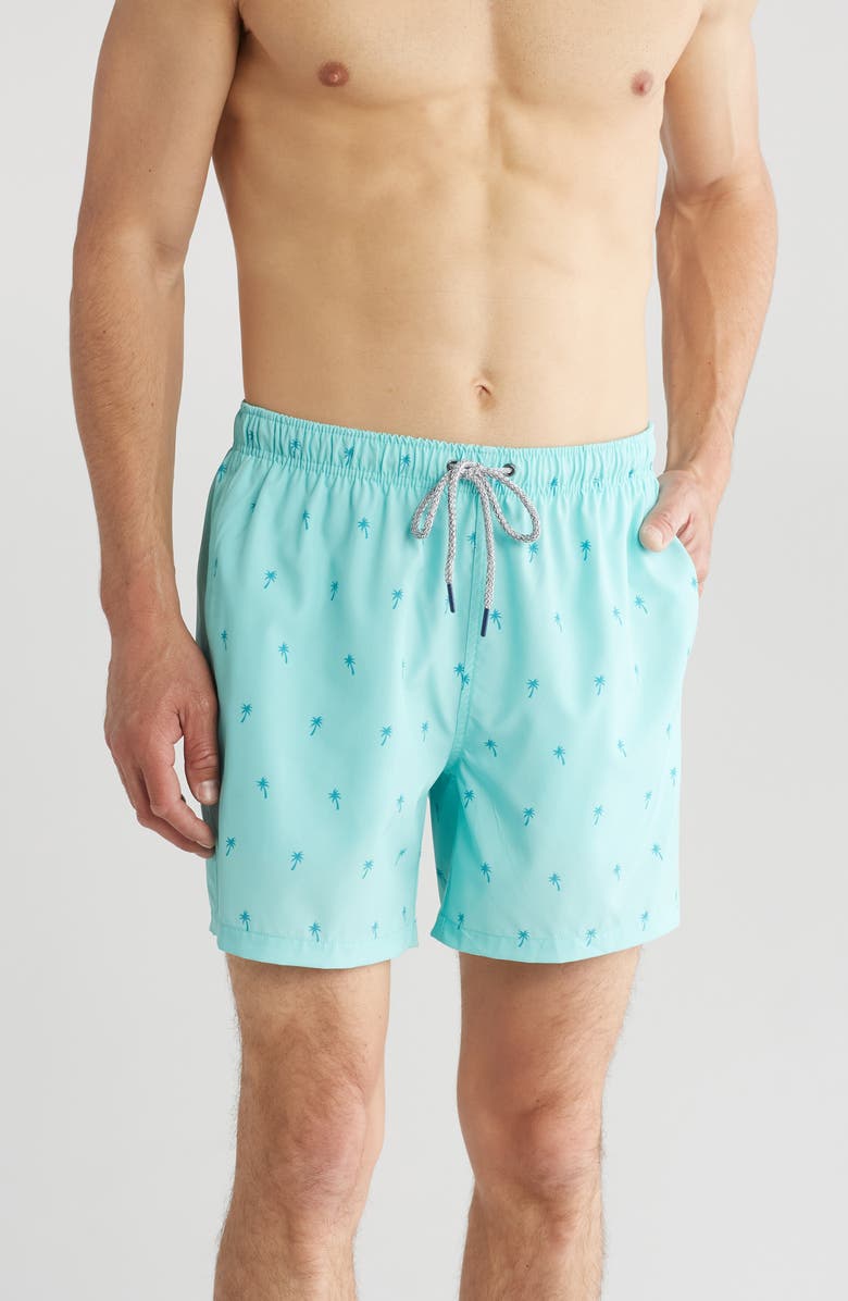 Rainforest Palm Tree Swim Trunks, Main, color, 