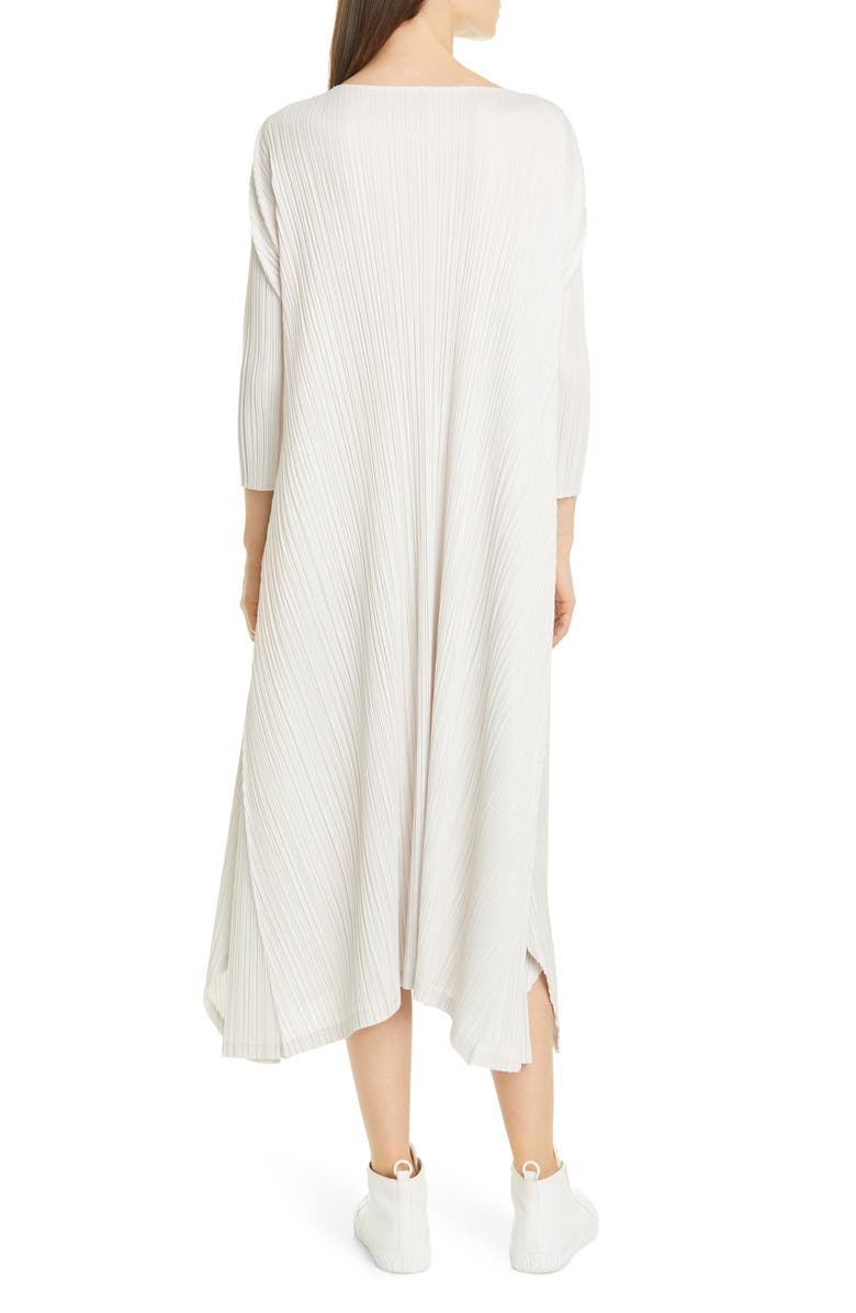 Pleats Please Issey Miyake Mellow Pleated Midi Dress, Alternate, color,