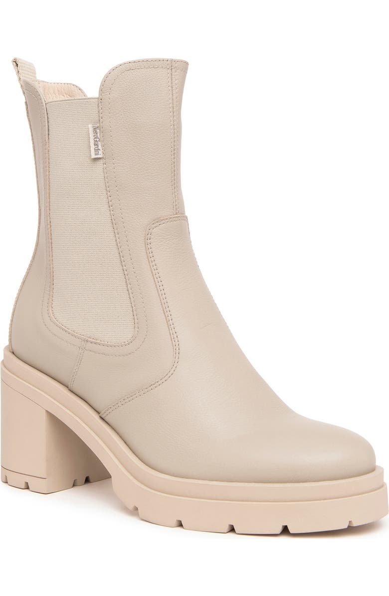 NeroGiardini Lug Sole Chelsea Boot, Main, color, Beige/ Khaki