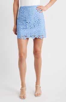 Milly Laura Floral Lace Skirt