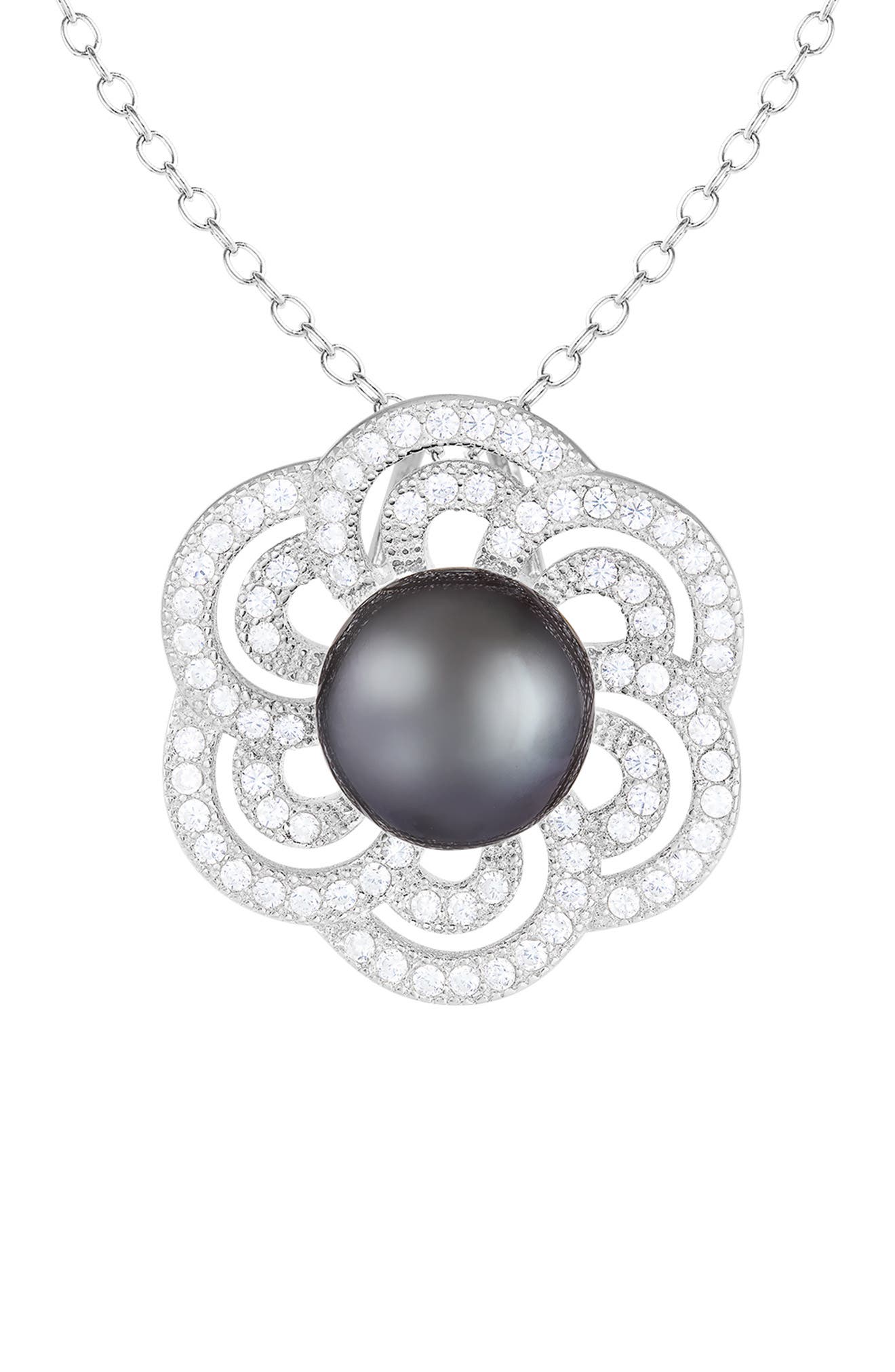 SPLENDID PEARLS Tahitian Pearl Pendant Necklace (Women) | Nordstromrack