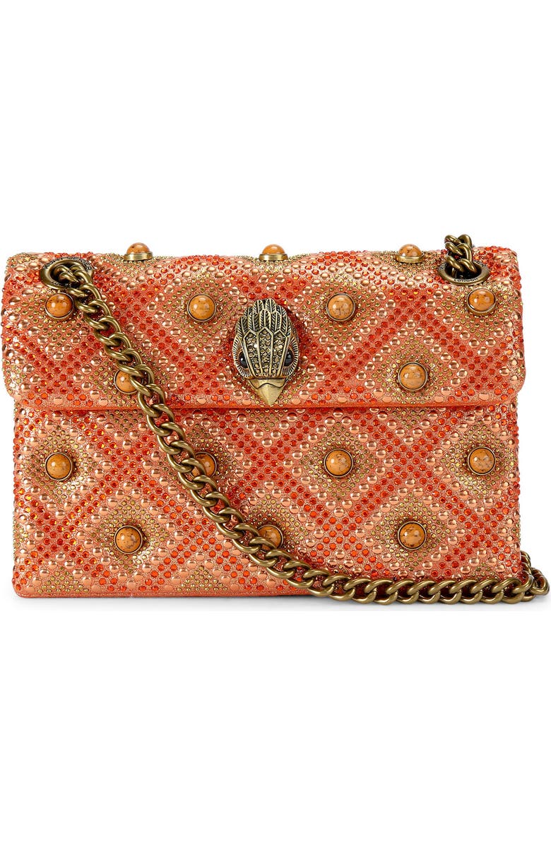 Kurt Geiger London Mini Kensington Jewel Convertible Crossbody Bag, Main, color, Open Red