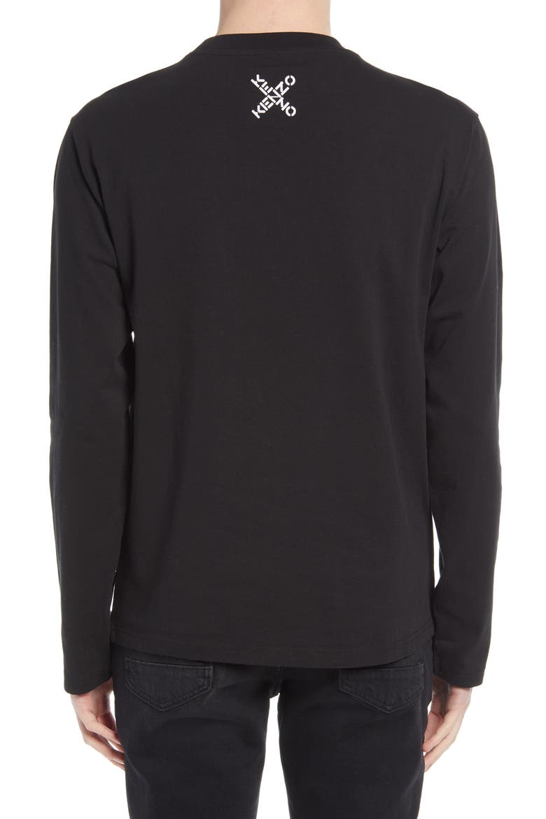 Sport Little X Long Sleeve Graphic Tee, Alternate, color, BLACK