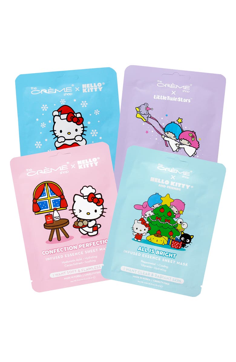 THE CREME SHOP x Hello Kitty 4-Pack Complete Collection of Sheet Masks $16 Value, Alternate, color,