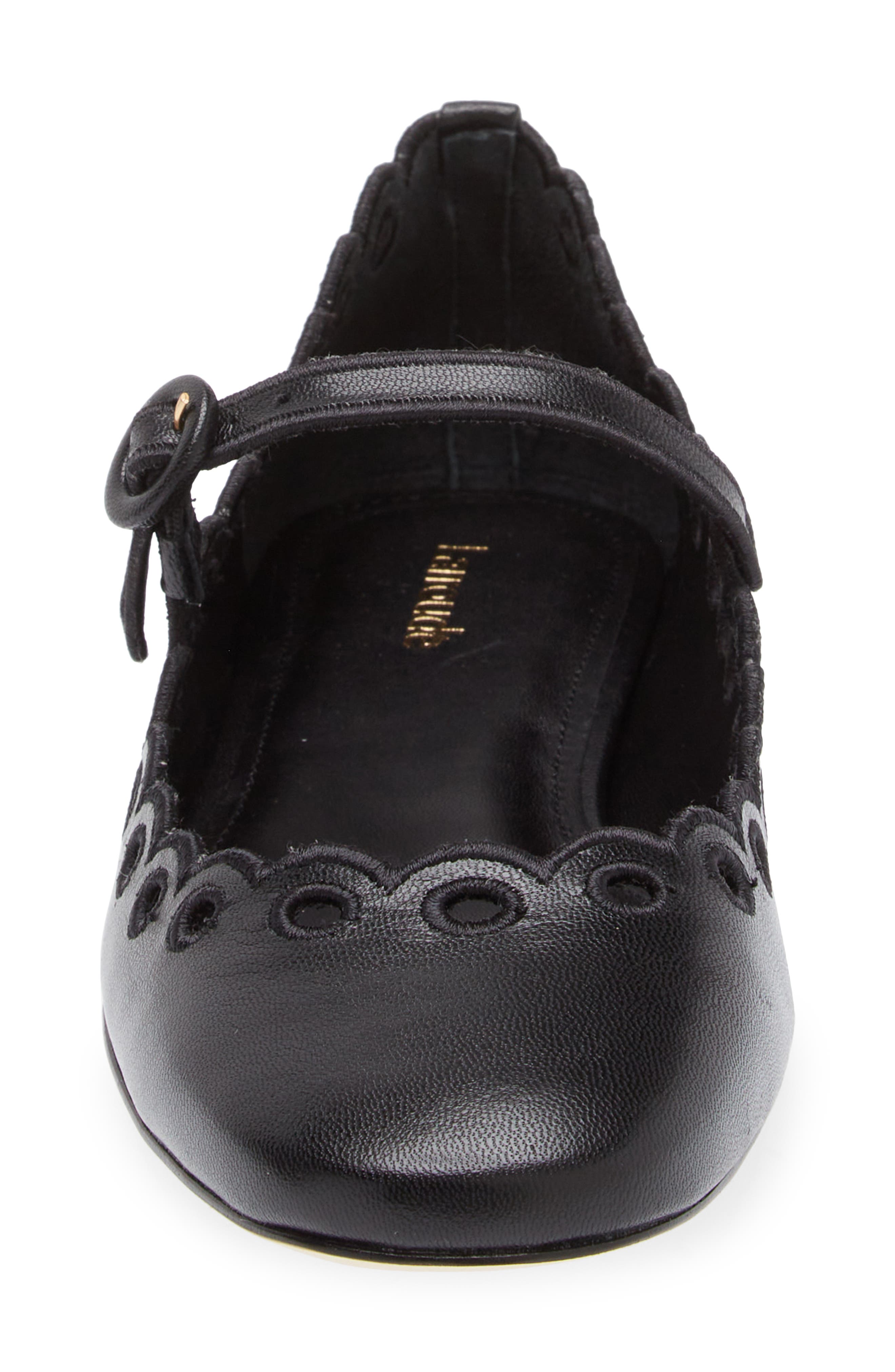 Larroudé Blair Broderie Mary Jane Flat, Alternate, color, 