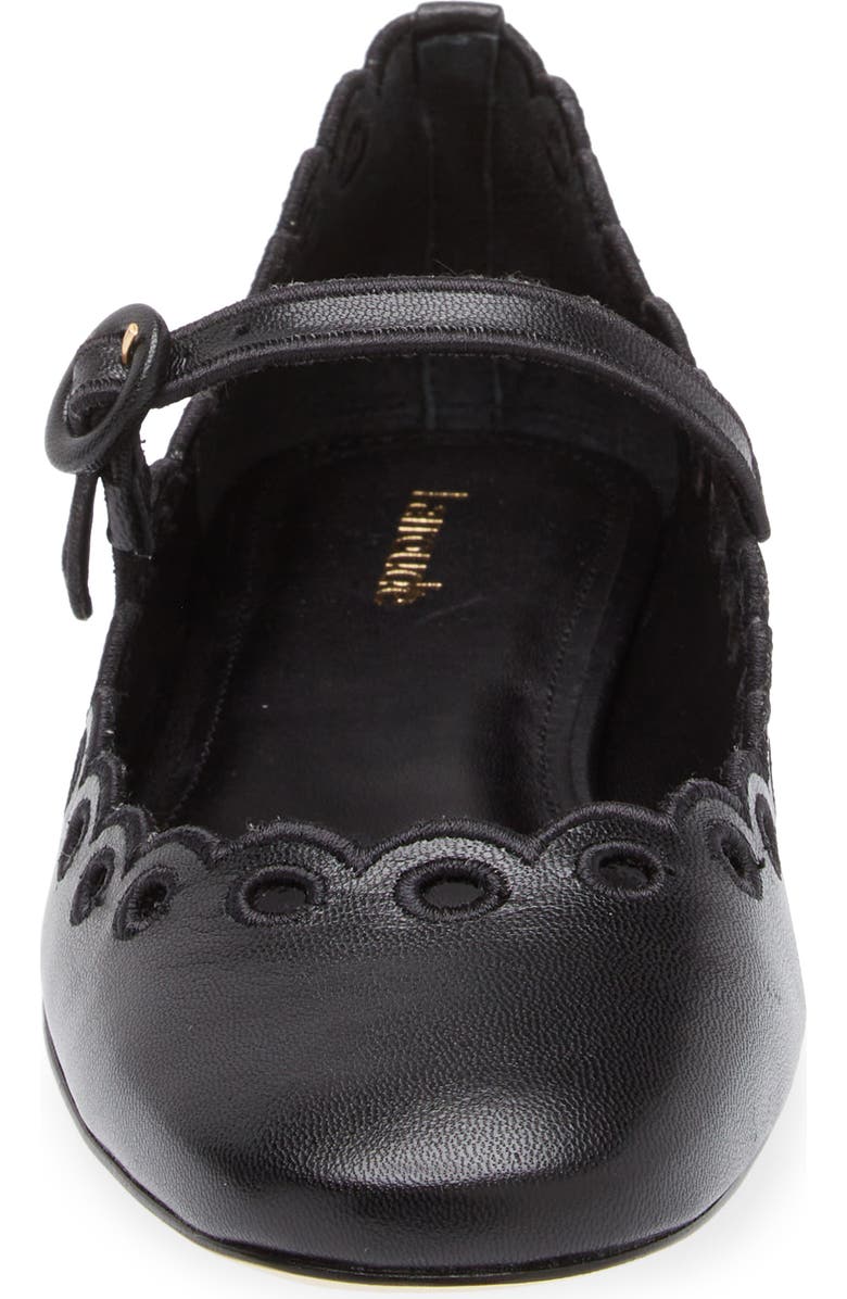 Larroudé Blair Broderie Mary Jane Flat, Alternate, color,