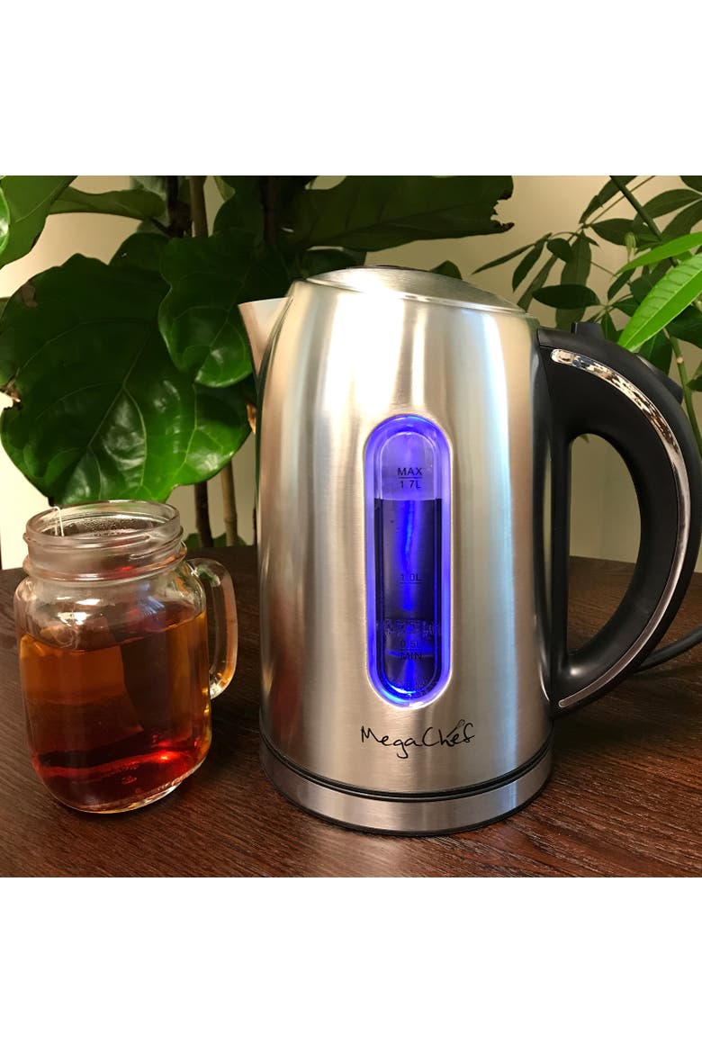 1.7Lt. Stainless Steel Electric Tea Kettle, Alternate, color, Grey