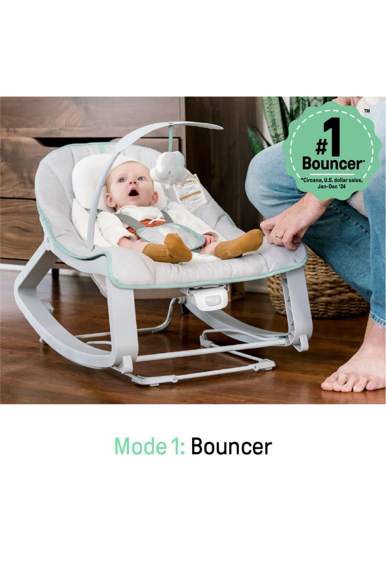 Keep Cozy 3-in-1 Grow with Me Baby Bouncer, Alternate, color, Multicolored