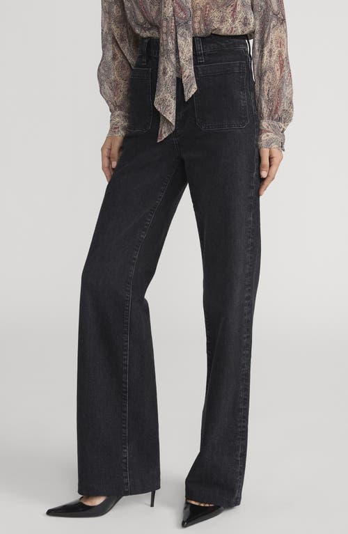 Frame The Refined Straight Leg Jeans In Black