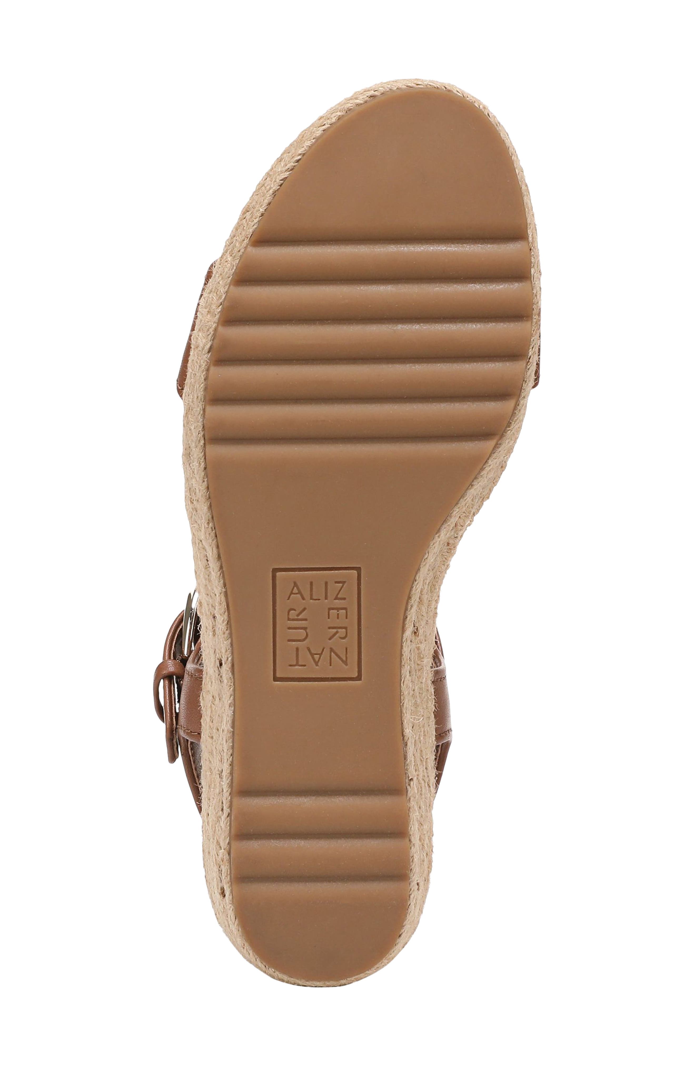 Naturalizer Stella Platform Wedge Sandal, Alternate, color, Walnut Wake