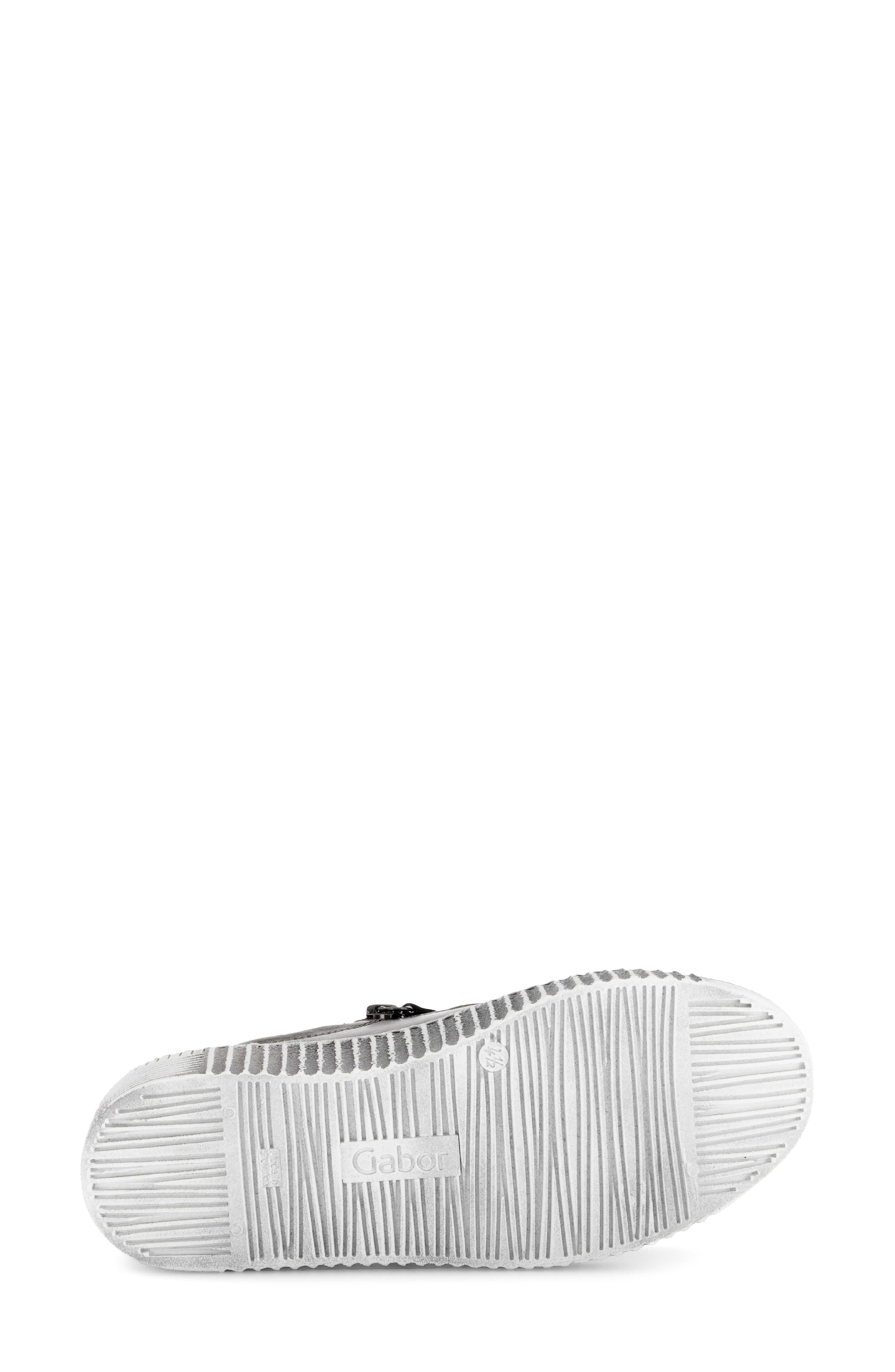 Gabor Low Top Sneaker, Alternate, color, Antik Silver