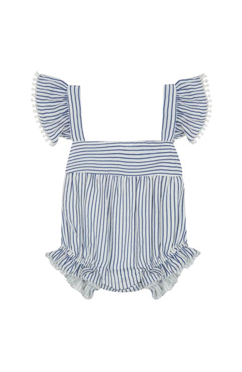 Chloe Baby Romper Marine Stripe