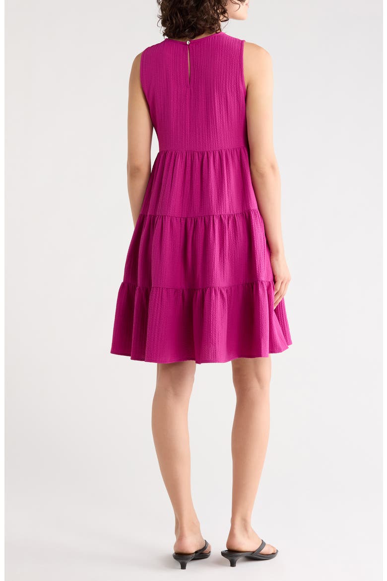 Commuter Sleeveless Swing Minidress, Alternate, color, AFRICAN VIOLET